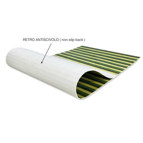 WOODY © KITCHEN RUG in wood SHADED GREEN BAMBOO all sizes