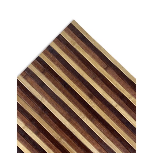 TAPPETO cucina WOODY IN legno BAMBOO MARRONE SFUMATO tutte le misure