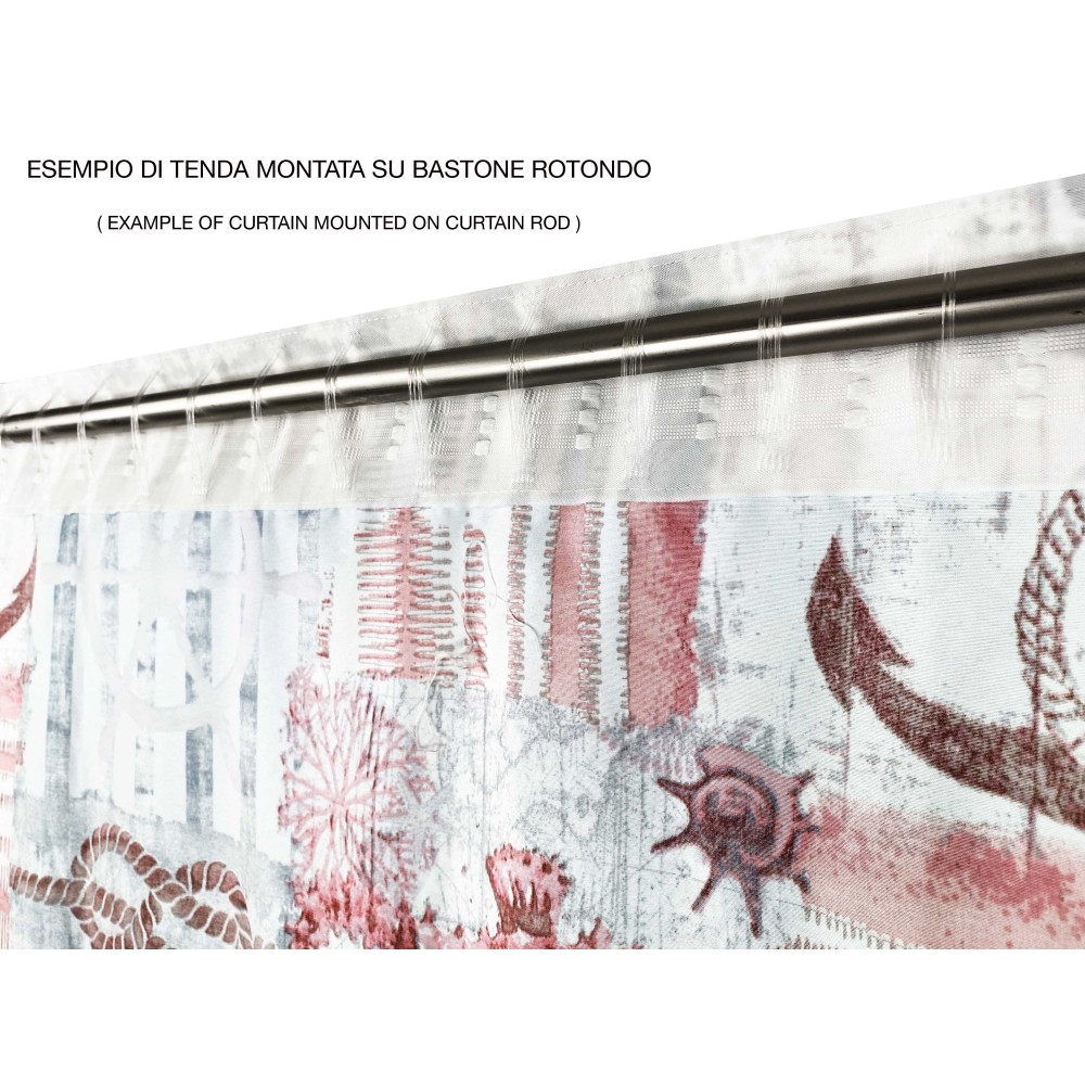 INGRID TENT in marine style RED CORAL cm. 175x290 MADE IN ITALY