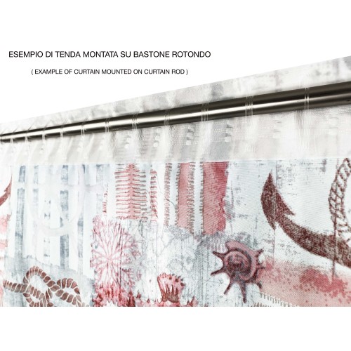 INGRID TENT in marine style RED CORAL cm. 175x290 MADE IN ITALY