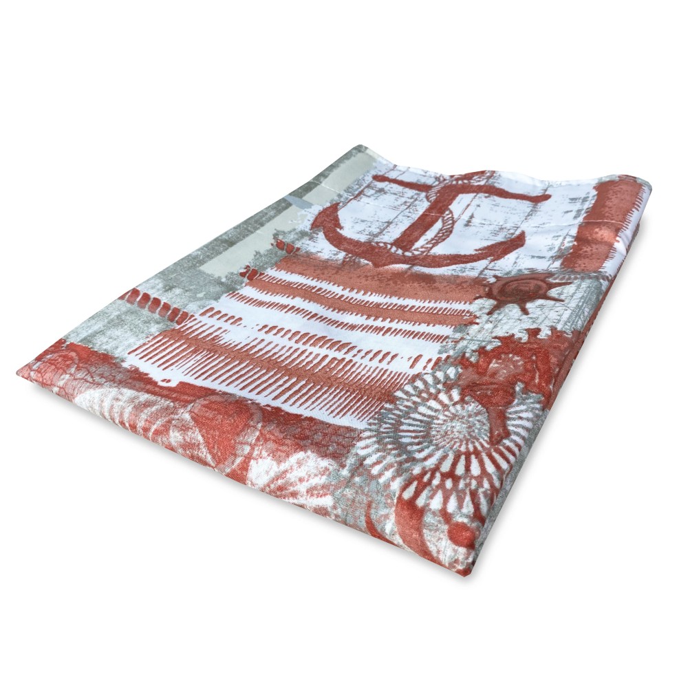 INGRID TENT in marine style RED CORAL cm. 175x290 MADE IN ITALY