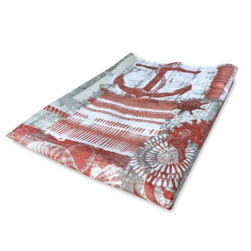 TENDA INGRID in stile marino CORALLO ROSSO cm. 175x290 MADE IN ITALY