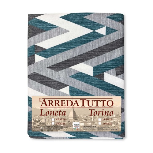 TELO ARREDO copritutto GRAN FOULARD COPRILETTO copridivano TESSUTO LONETA Square verde