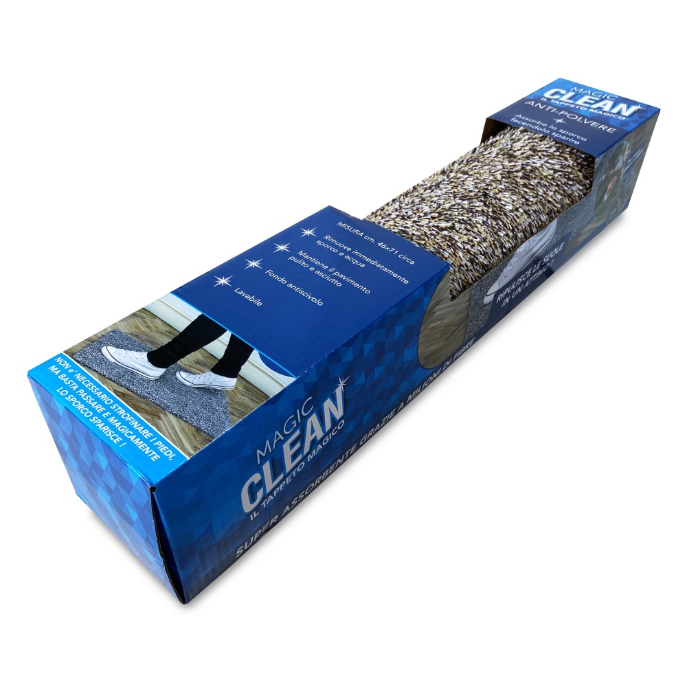 TAPIS PAILLASSON MAGIQUE BRUN ANTIDÉRAPANT ENTRÉE