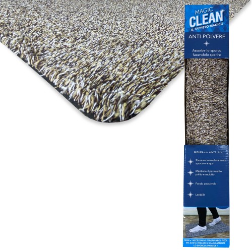 MAGIC FUSSMATTENTEPPICH braun RUTSCHFESTER EINSTIEG