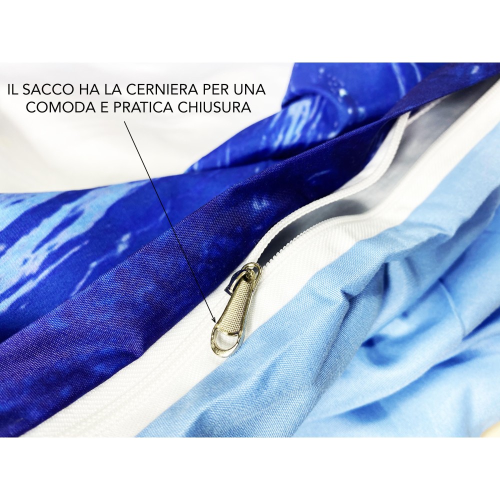 DUVET COVER SATEEN HD PHOTOGRAPHIC DOLPHINS in the sea