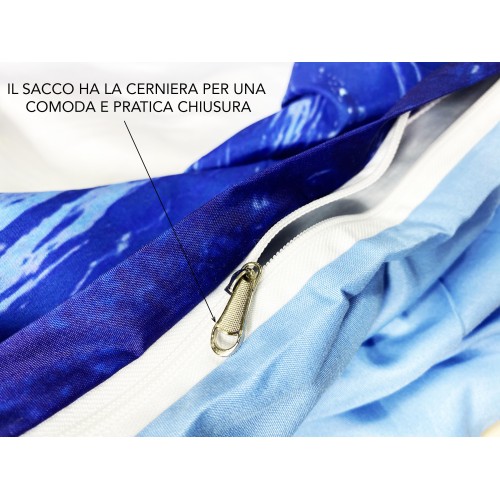 DUVET COVER SATEEN HD PHOTOGRAPHIC DOLPHINS in the sea