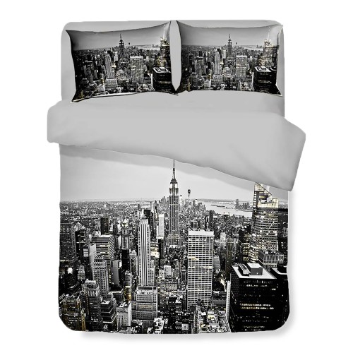 Housse de couette Sateen HD photo gratte-ciel New York