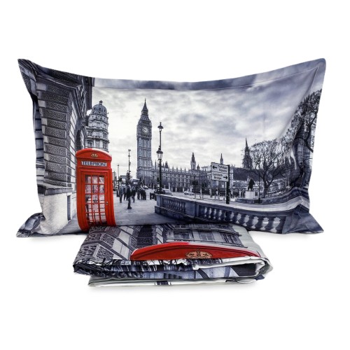 Housse de couette Sateen HD photo Londres cabine anglaise BIG BEN