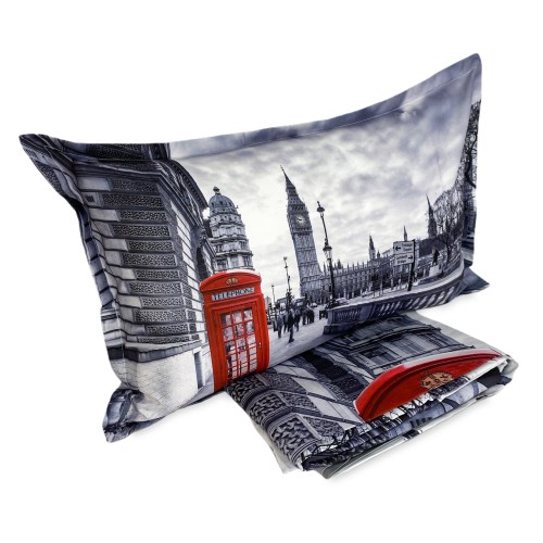 Duvet Cover Rasatello HD PHOTOGRAPHIC London ENGLISH cabin BIG BEN