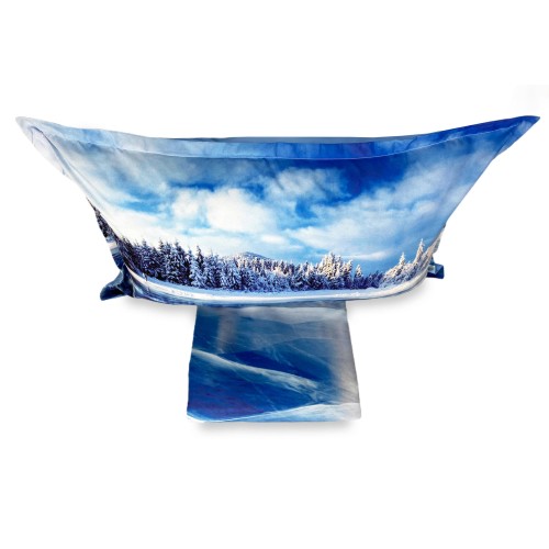 Housse de couette Sateen HD PHOTOGRAPHIE Icy Lake Double cm. 250x200