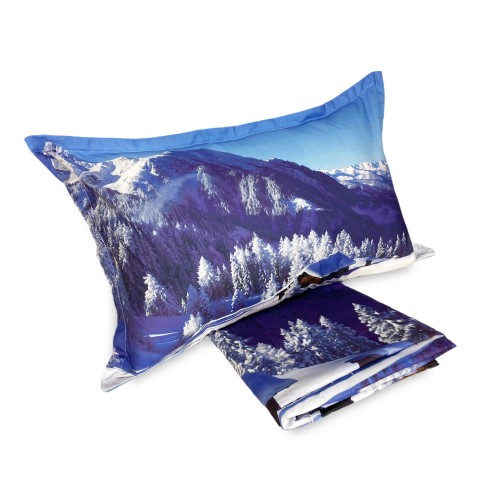 BETTBEZUG SATELLO HD FOTOGRAFICO BAITA NEVE Double cm. 250x200 mm