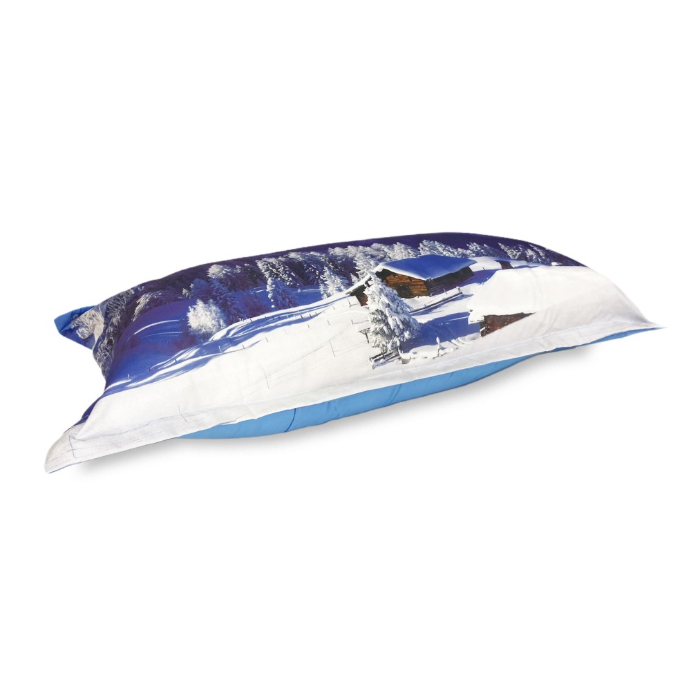 DUVET COVER SATELLO HD FOTOGRAFICO BAITA NEVE Double cm. 250x200 mm