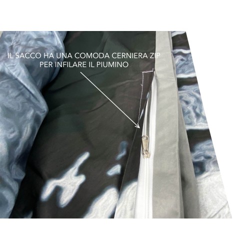 DUVET COVER SATIN HD FOTOGRAFICO VENEZIA Double Gondola cm. 250x200 mm