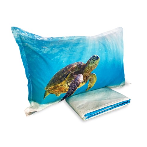 FUNDA NÓRDICA SATINO HD TORTUGA MARINA FOTOGRÁFICA Doble cm. 250x200 milímetros