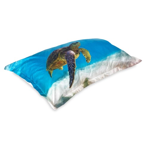 Housse de couette Sateen HD Photographie Tortue Marine Double cm. 250x200