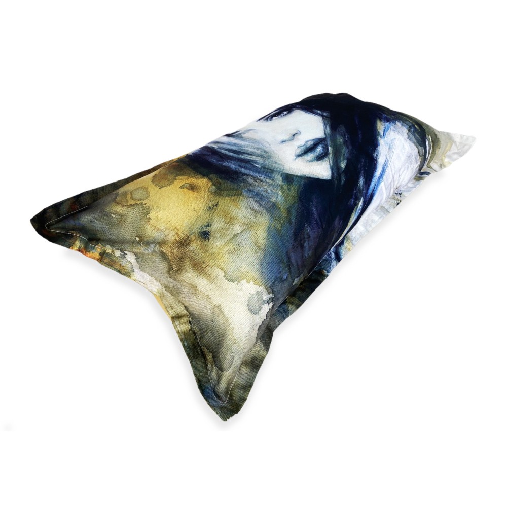 Housse de couette Sateen HD Photographique Peint Femme Isabel Double cm. 250x200 or