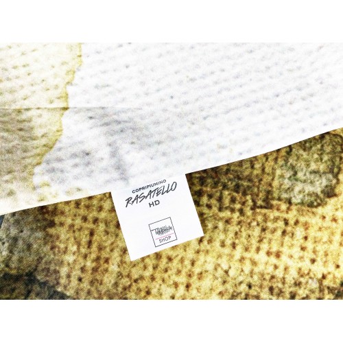 DUVET COVER SATIN HD PHOTOGRAPHIC Painting WOMAN Isabel Double cm. 250x200 gold