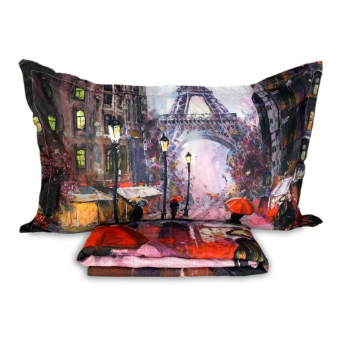 BETTBEZUG SATELLO HD FOTOGRAFICO PARIGI Double cm. 250x200 mm