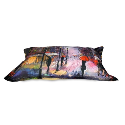 COPRIPIUMINO Rasatello HD FOTOGRAFICO PARIGI Matrimoniale cm. 250x200