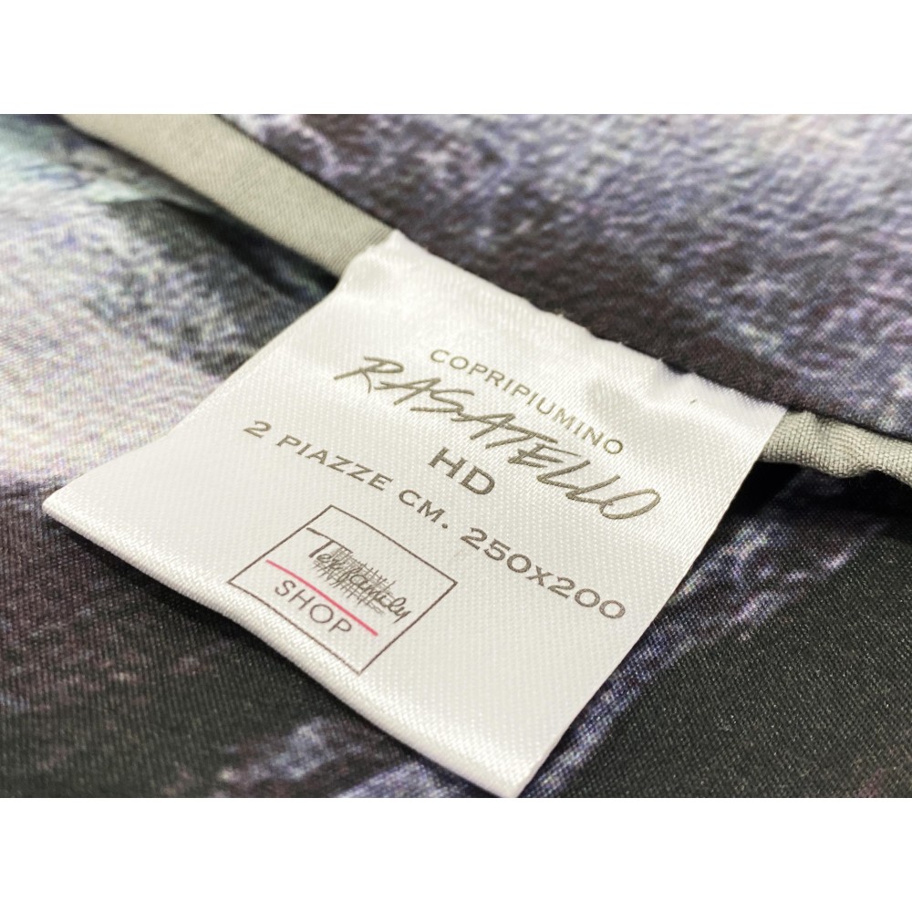 DUVET COVER SATIN HD PHOTOGRAPHIC painted LONDON Double cm. 250x200 mm