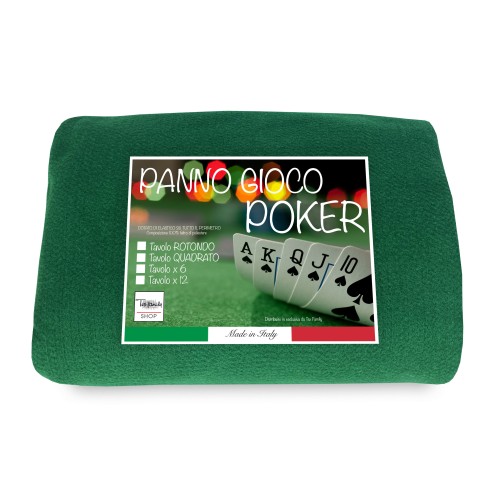 COPRITAVOLO panno GIOCO carte POKER VERDE proteggi TAVOLO