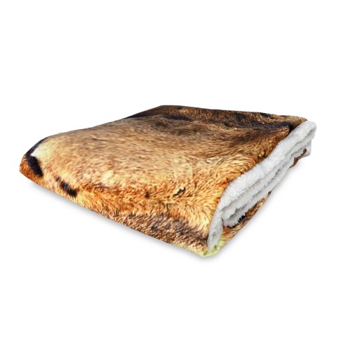 PLAID FLEECE Decke Sherpa Fantasy HD Leopard Leopard