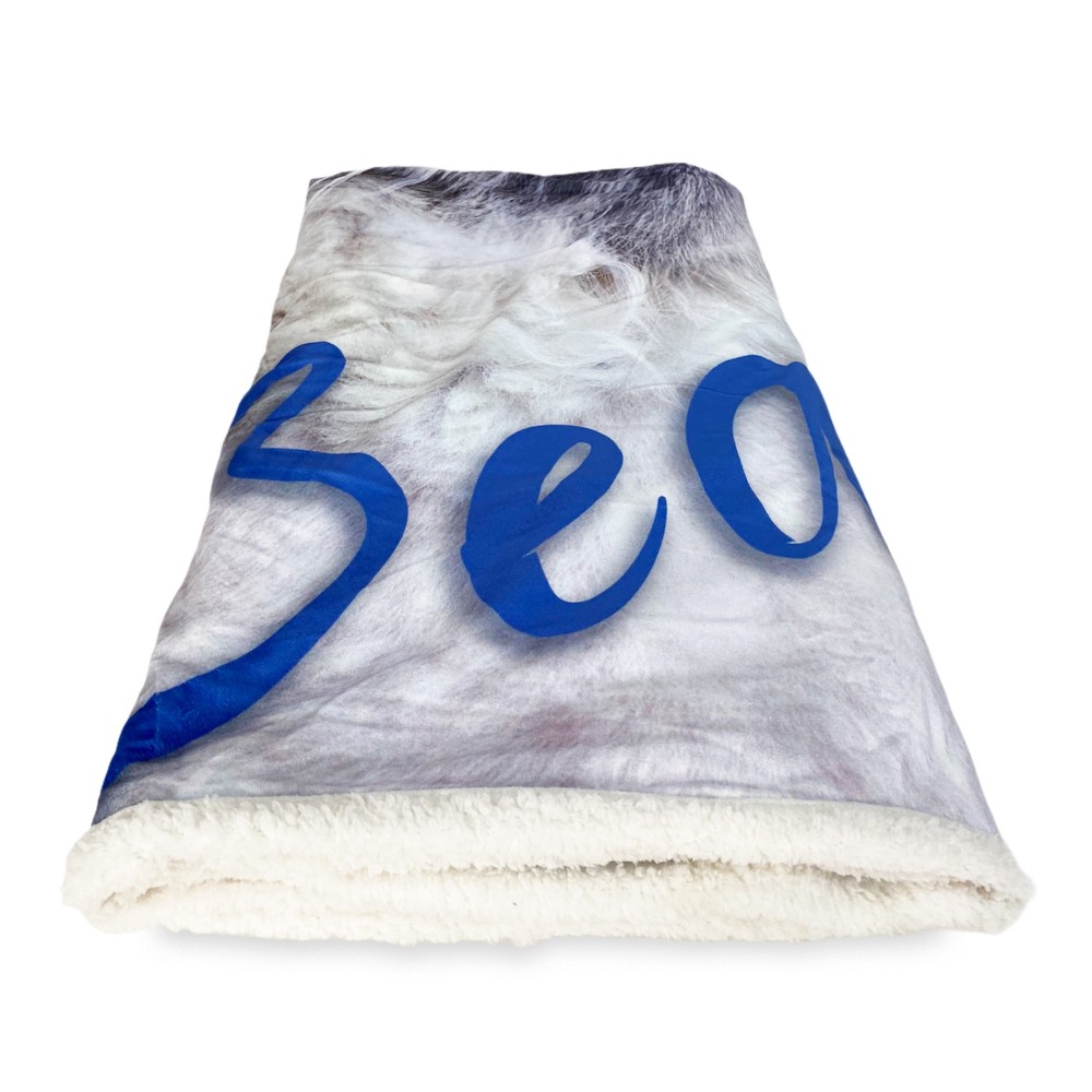 PLAID FLEECEDECKE SHERPA Fantasie HD Katze SCHÖN