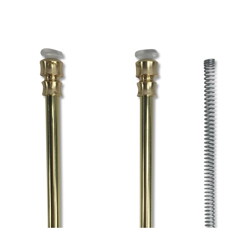 Paar Tex BRASS SPRING ADJUSTABLE Druckstäbe für Glasvorhang