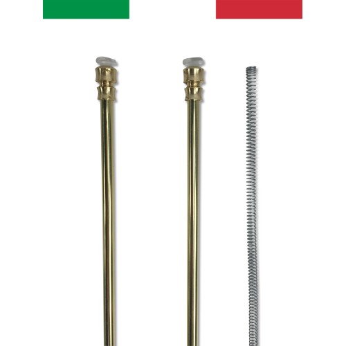 Pair of Tex BRASS SPRING ADJUSTABLE pressure rods For glass curtain