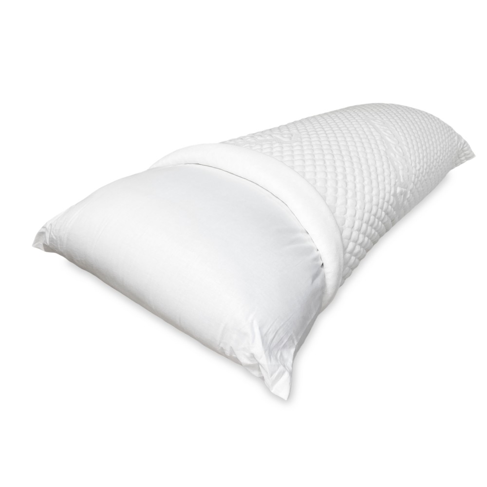 FEDERA QUEEN per cuscino letto Maxi Misura cm. 55 X 160 Bianco