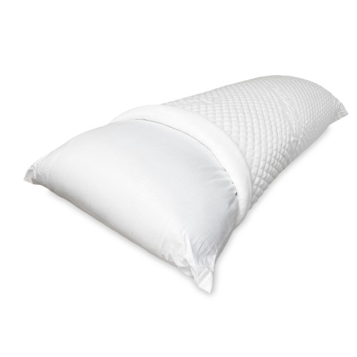 HYPOALLERGENIC ANTI-MITE PILLOWCASE massaging 1 SQUARE AND A HALF with zipper CM. 50X120 French size