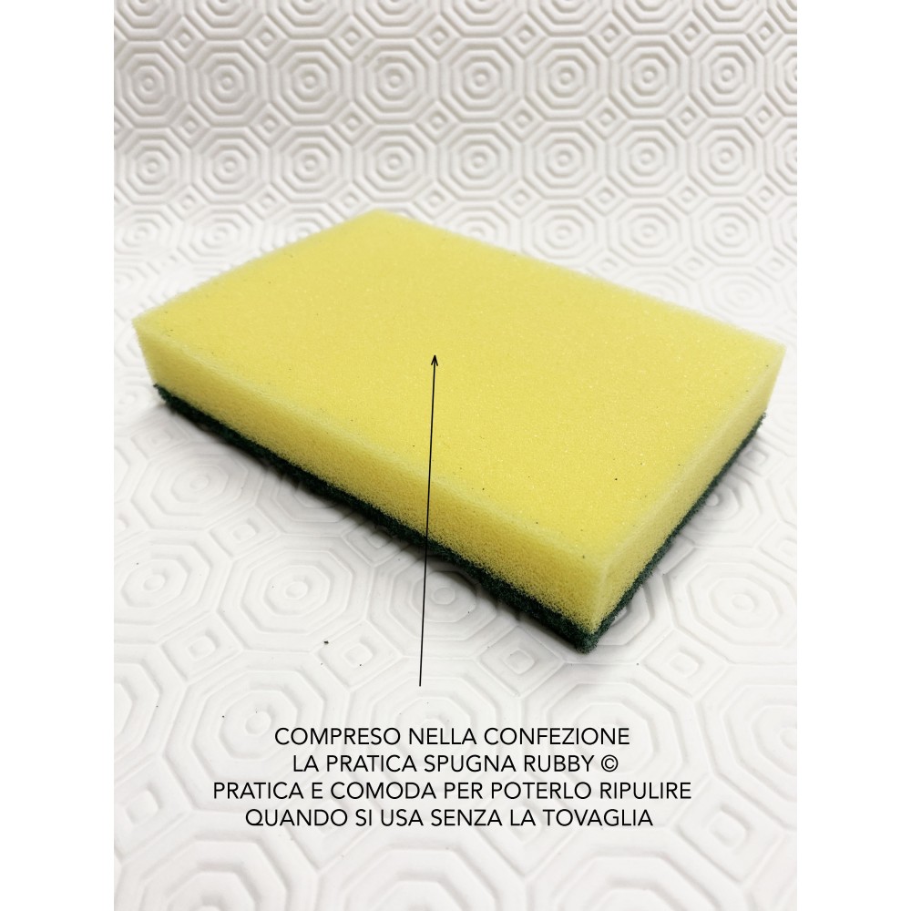 PROTECTOR DE MESA BAJO MANTEL H. 140 cm. PROTECTOR DE MESA BLANCO A MEDIDA con esponja RUBBY©