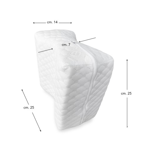 CUSCINO COLUMN © supporto GAMBE ginocchia in MEMORY per spina dorsale e gravidanza Made In Italy