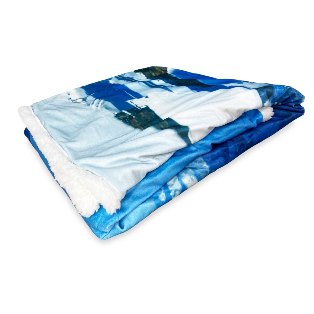 PLAID FLEECEDECKE Sherpa Fantasy HD SNOW HUT