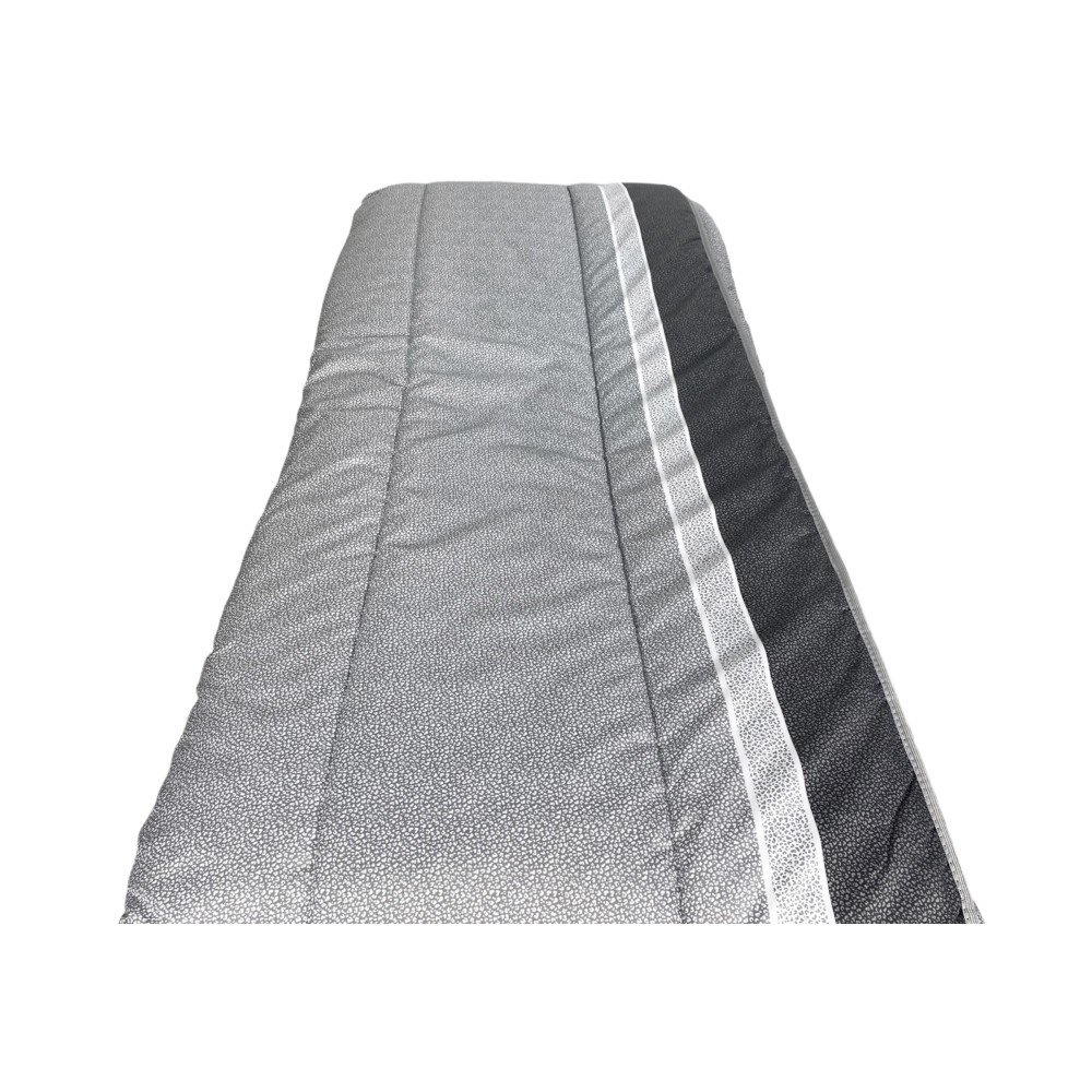 Couette d'hiver gris pois fabriquée en Italie