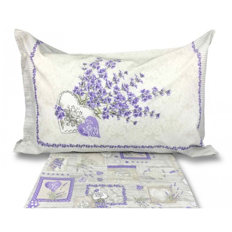 copripiumino stampato con lavanda provenzale