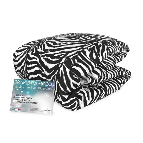 ZEBRA STRIPED BOW © QUILT ZEBRA winter duvet made in Italy