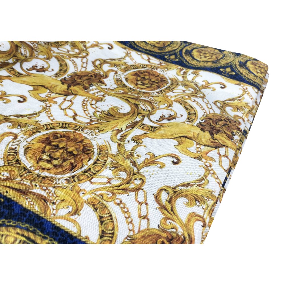 Têtes de rideaux de luxe de lion cm.160x300 emballés MADE in ITALY mélange de lin