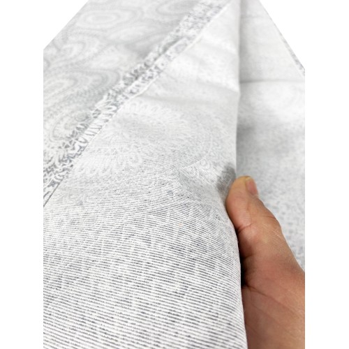 FURNISHING COVER cover GRAN SCARF BEDSPREAD sofa cover FABRIC LONETA CIRCLES grey