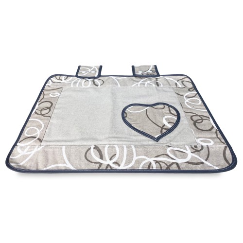 HOUSSE de FOUR EN TISSU streamer GRIS