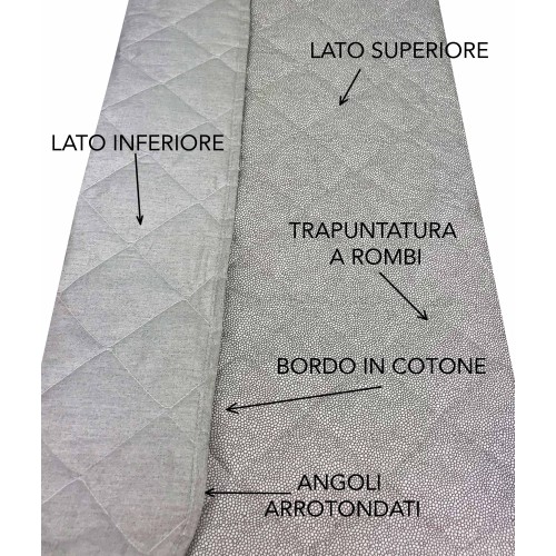 NEU BOY beige gesteppte Tagesdecke aus PURE COTTON