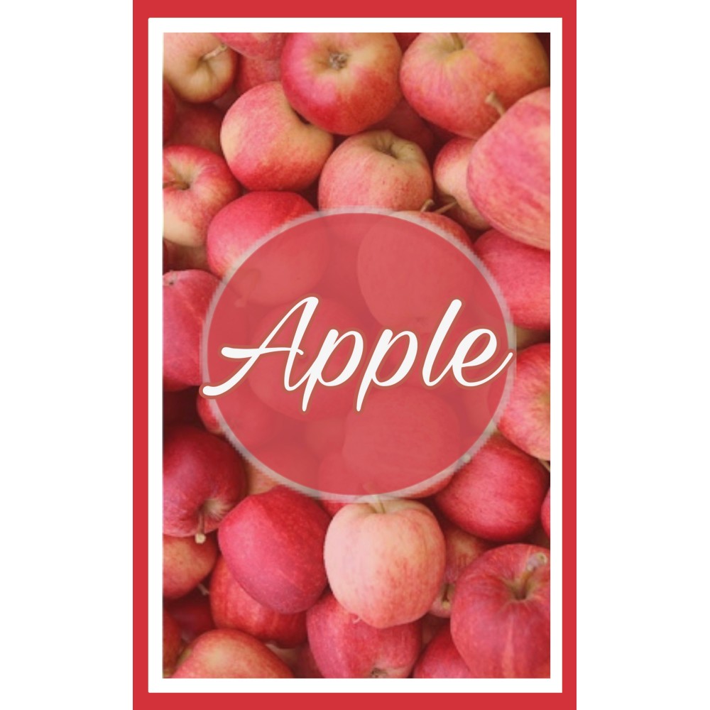 6 PIECES FRUIT tea towel in pure cotton printed in HIGH definition MAXI size