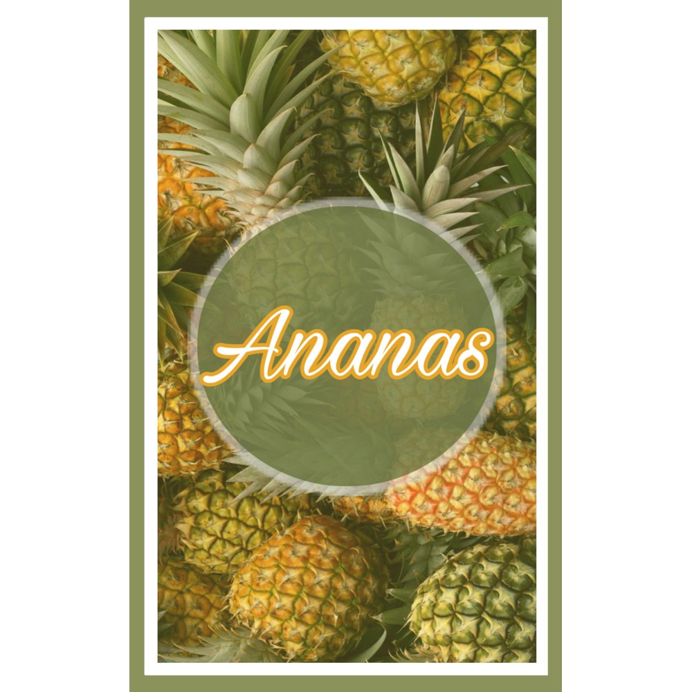 Paño de cocina FRUIT de 6 piezas en puro algodón estampado en tamaño MAXI de ALTA definición