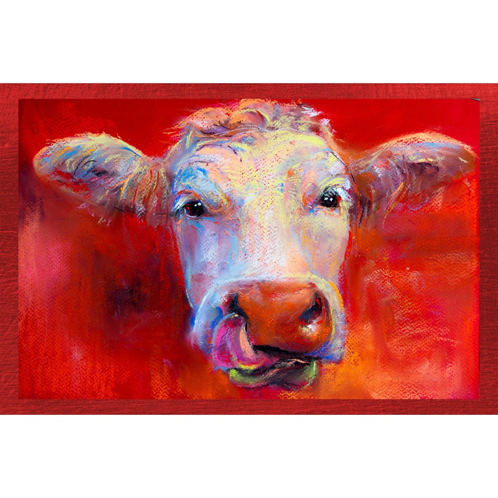 Lot de 6 torchons ANIMAUX PEINTS PUR coton IMPRIMÉ HAUTE DÉFINITION MAXI