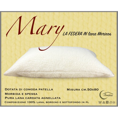MARY MERINO WOOL KISSENBEZUG Hergestellt in Italien