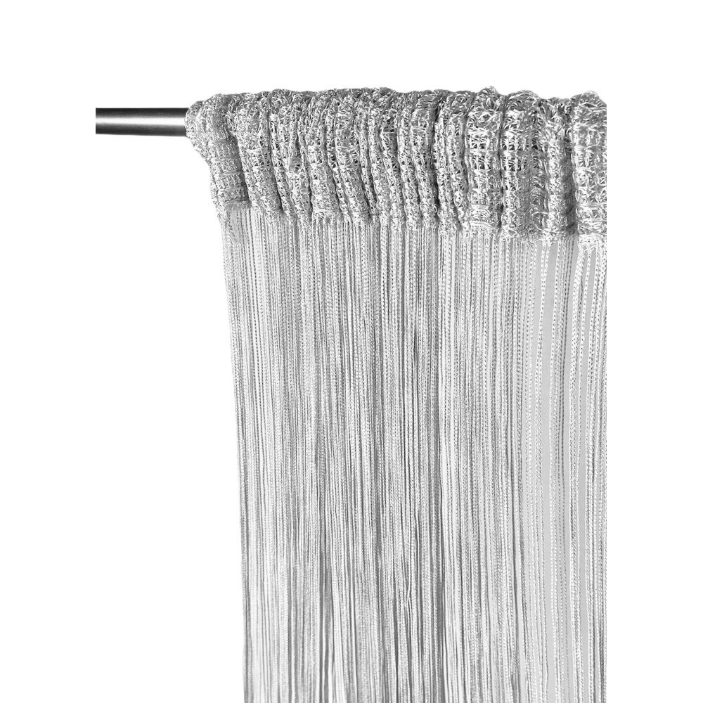 VIVIENNE FIL RIDEAU pour porte cm. 150X300 couleur unie GRIS