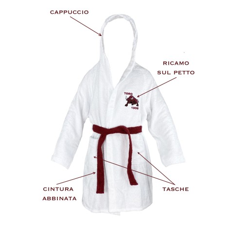 TORO TORINO ADULT BATHROBE in pure cotton terry