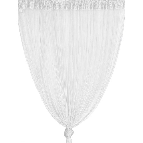 VIVIENNE FIL RIDEAU pour porte cm. 150X300 couleur unie BLANC
