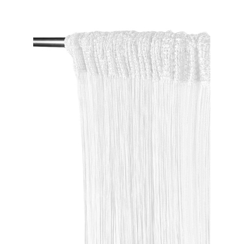 VIVIENNE FIL RIDEAU pour porte cm. 150X300 couleur unie BLANC
